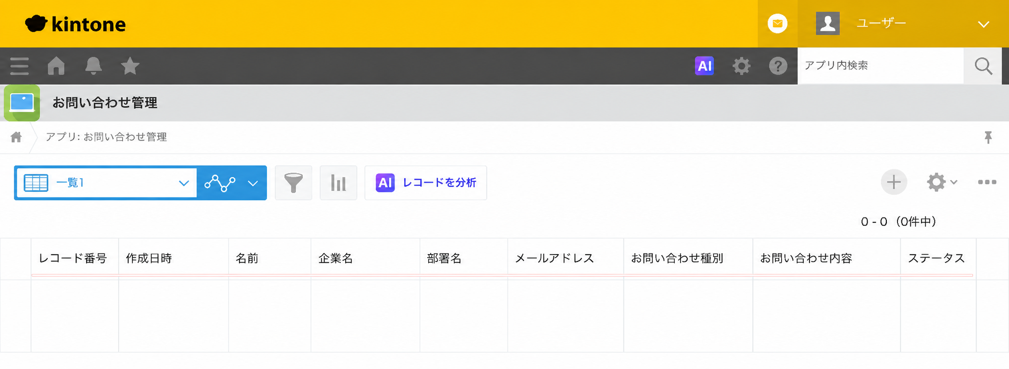 kintoneの通知・一覧・コメント機能の活用イメージ